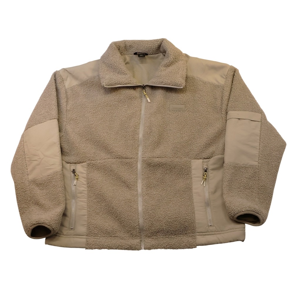 Cotopaxi Mens M Subo Full-Zip Fleece Jacket Tan Sherpa Utility F24471W905